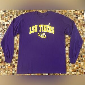Men’s LSU Tigers Elite Fan Long Sleeve T-Shirt~Large~NWT~$35